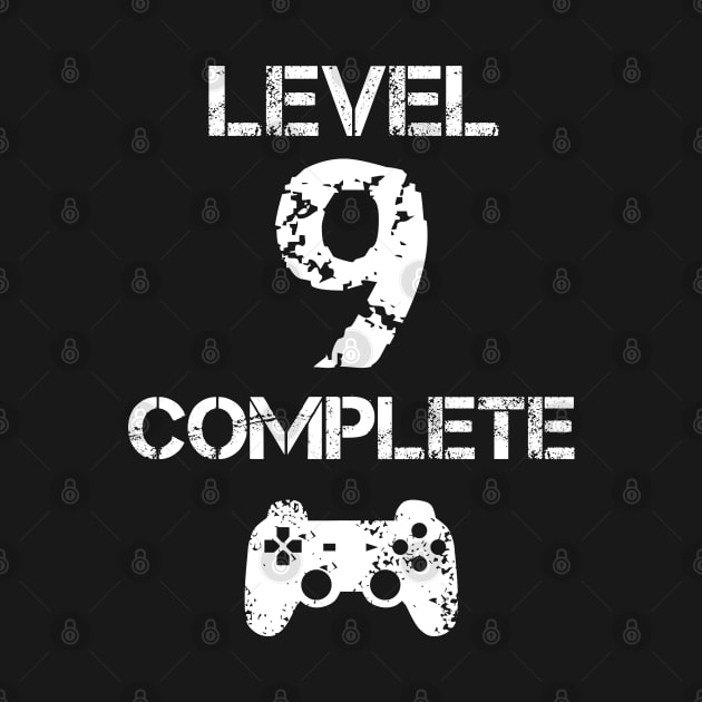 Level 9 Complete T-Shirt - Celebrate 9th Wedding - Gift by Ilyashop