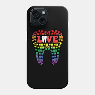 Dental Love Gay Pride Lgbt Q Gay Dentist Assistant Hygienist Phone Case