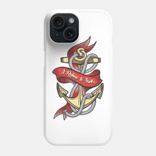 Ship Anchor Colorful Tattoo Phone Case