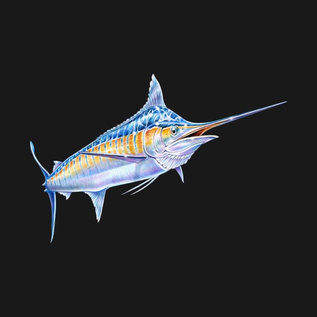 Blue Marlin by Tim Jeffs Art