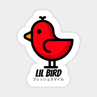 Lil Bird Flying Red Cartoon Magnet