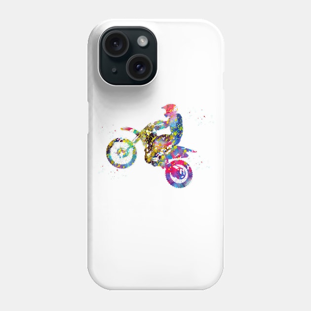 Motocross Dirt Bike Phone Case by erzebeth