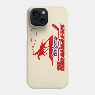 Defunct Calgary Wranglers Hockey Team Phone Case