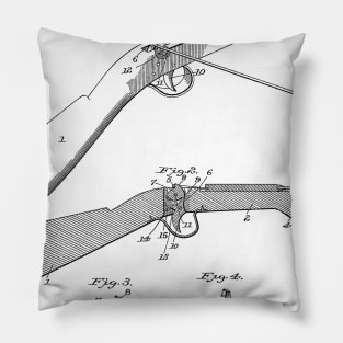 Crossbow Vintage Patent Hand Drawing Pillow