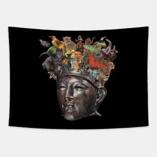 Jungle Mask Tapestry