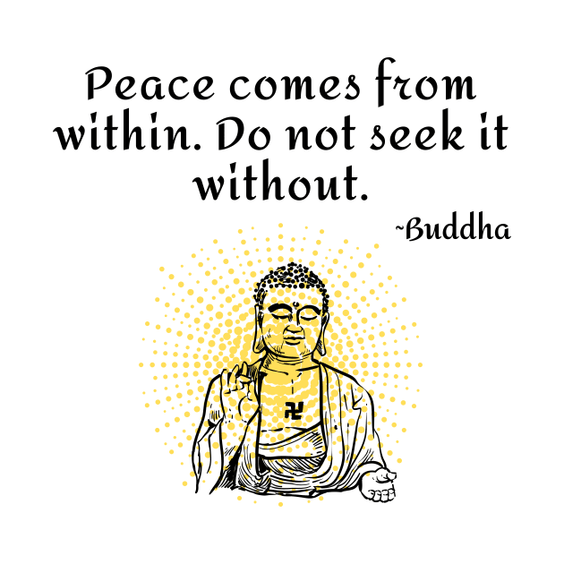 Peace comes from within - Buddha quote by Underthespell