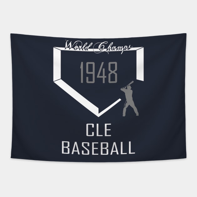 1948 Cleveland Indians Tapestry by Pastime Pros