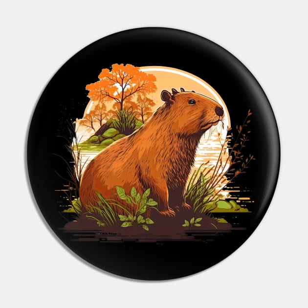 Capybara Pin by JayD World