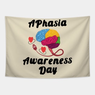 Global Aphasia Awareness Day Brain Workout For Aphasia Prevention with Brain Muscles Memory Tapestry