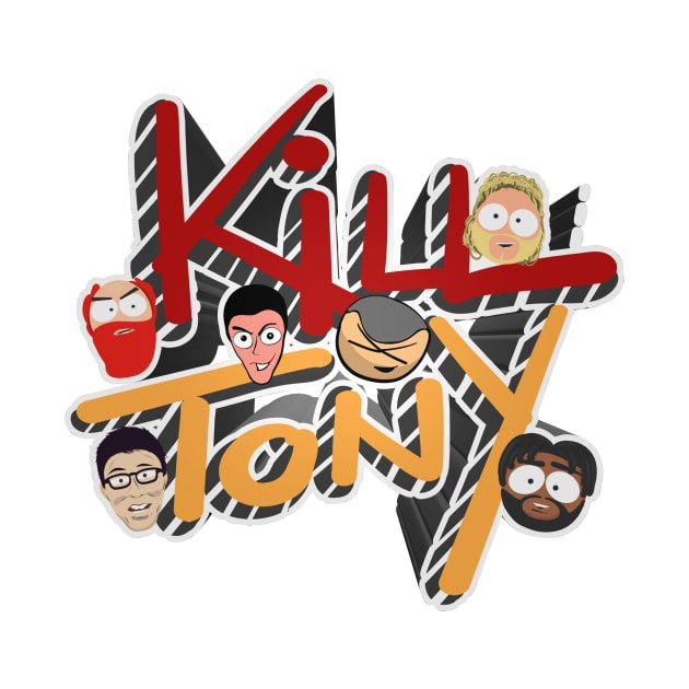 Kill Tony Podcast Logo Featuring William Montgomery, Hans Kim & Other Regulars by Ina