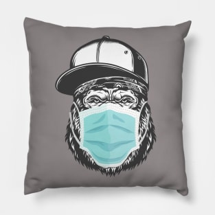 head gorilla Pillow