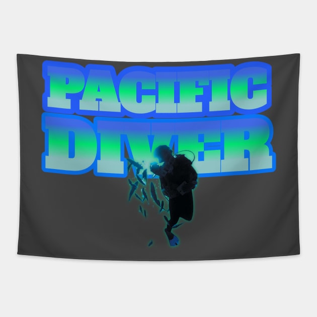 Scuba diving t-shirt designs Tapestry by Coreoceanart