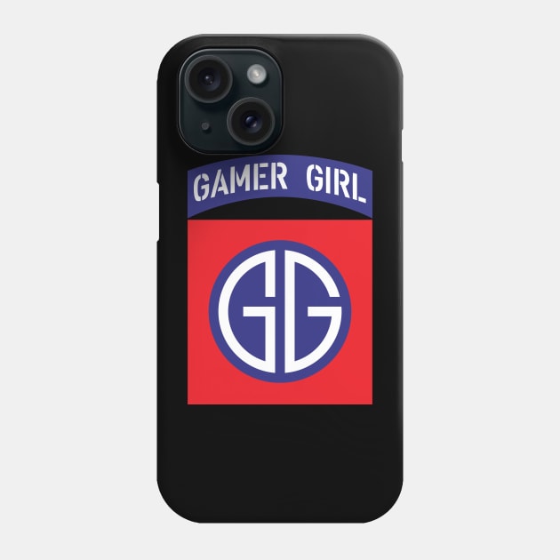 Gamer Girl Logo Patch Phone Case by Baggss