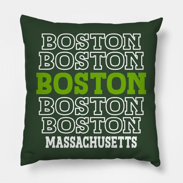 Boston, Massachusetts Pillow by Blended Designs