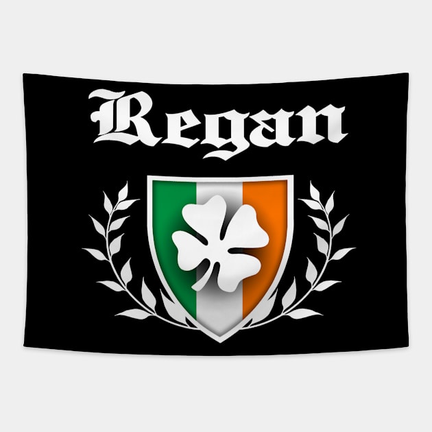 Regan Shamrock Crest Tapestry by robotface