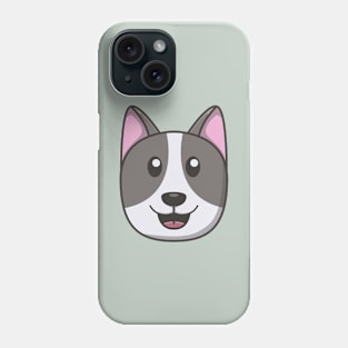 Very cute gray dog Phone Case