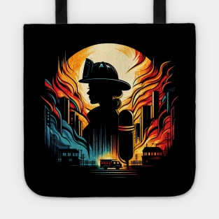 Proud Firefighter Woman Untold Heroes Design Tote