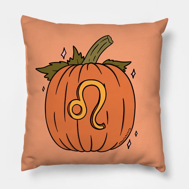 Leo Pumpkin Pillow by Doodle by Meg