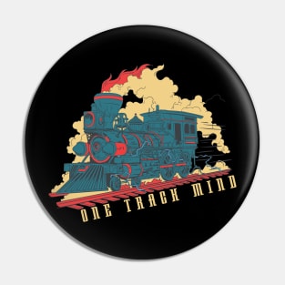 Railfan train one track mind train station Pin