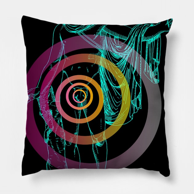 Apollo Belvedere Energy Pillow by TJWDraws