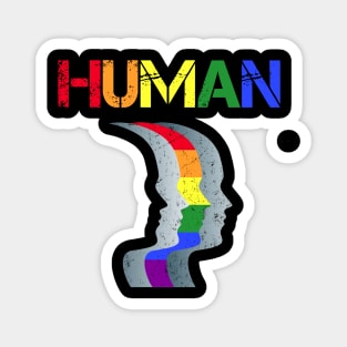 Human Pride Month LGBT Gift Magnet