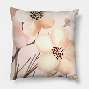 Salman Wheat Floral Art Pillow