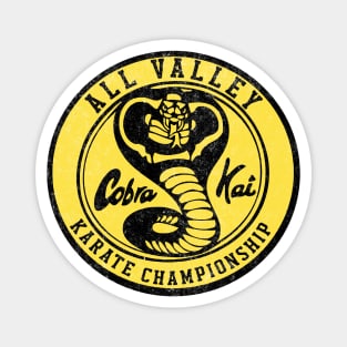 Cobra Kai - All Valley Karate Championship - vintage logo Magnet