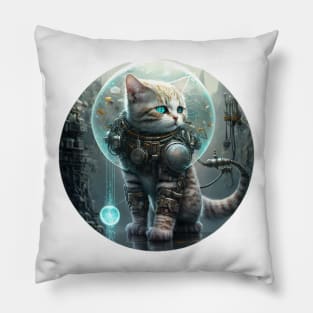 Lies And Damn Lies About CAT IN ROBOT SUIT, IN SPACE Pillow