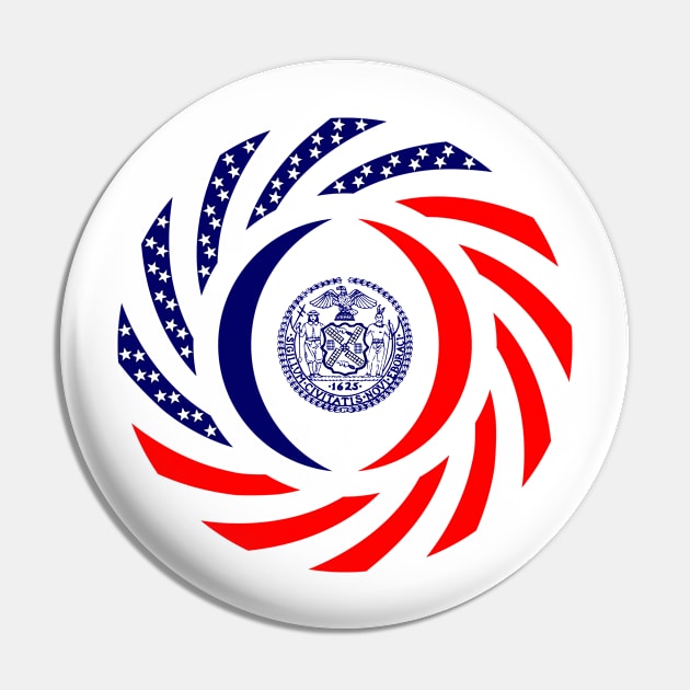 New York City Murican Patriot Flag Series Pin by Village Values