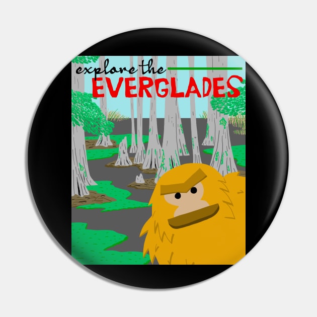 Skunk Ape Explore the Everglades Pin by SNK Kreatures