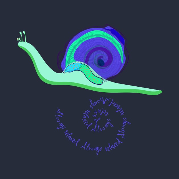 Blue green snail by Gerchek