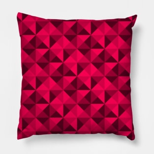 Geometric Triangle Pattern (Pink Shades) Pillow