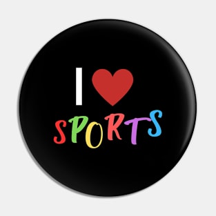 I love sports fun letters Pin