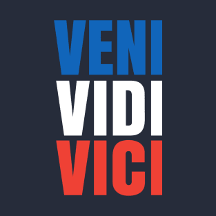 Veni Vidi Vici French Flag Victory T-Shirt