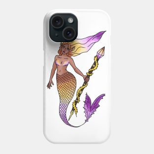 Lesbian Pride Sunset Mermaid Phone Case