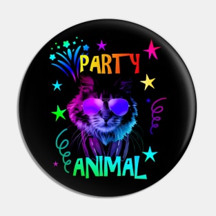 Furry Cat Party Animal Pin