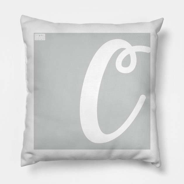 Letter C Elegant Cursive Calligraphy Initial Monogram Cursive