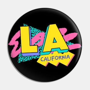 Los Angeles, California Retro 90s Logo Pin