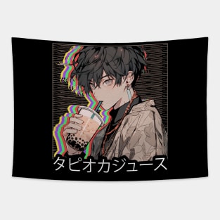 Anime Boba Male Drink Tapestry