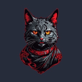 red rose cat T-Shirt