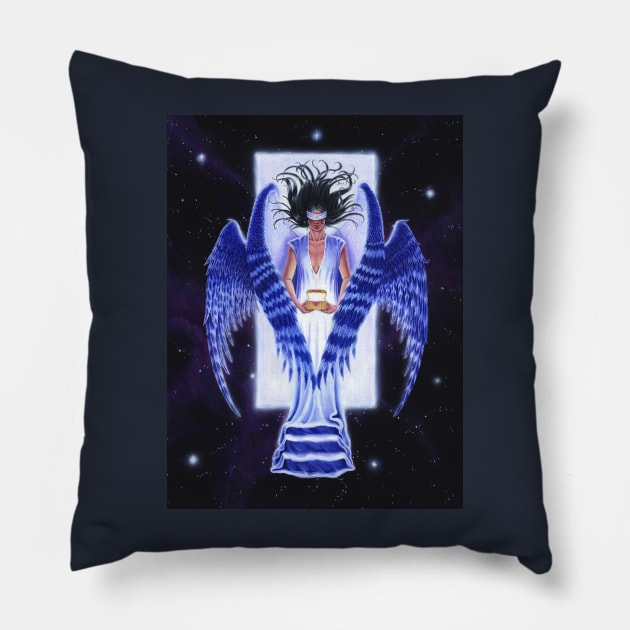 The Angel of Secrets Pillow by SillWill Studios