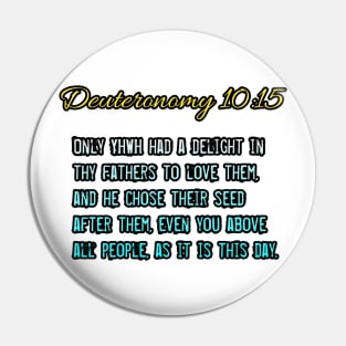 Deuteronomy 10:15 Pin