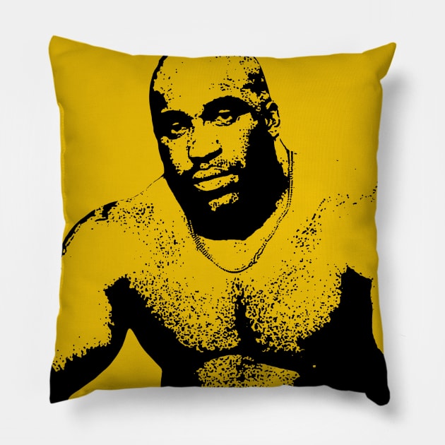 Barry Wood - Large Black Man in Yellow Pillow by giovanniiiii