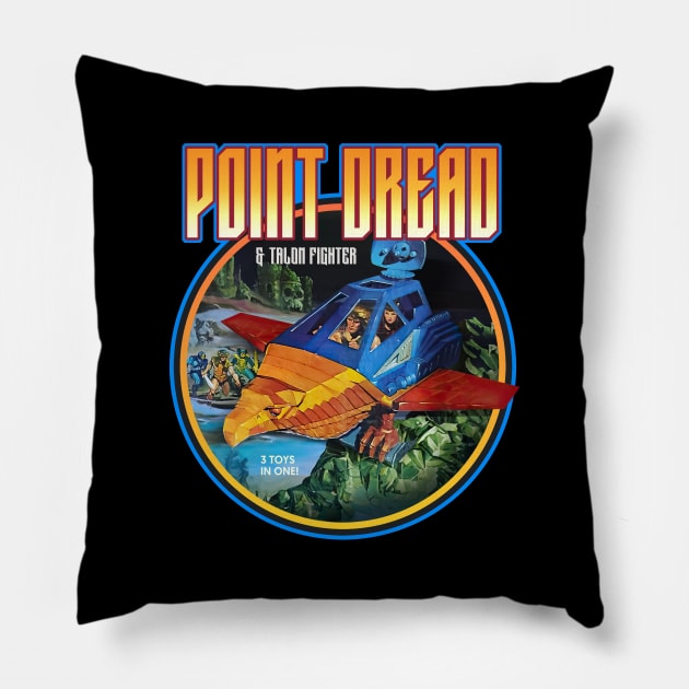 Point Dread and Talon Fighter Vintage 1983 Pillow by Trazzo