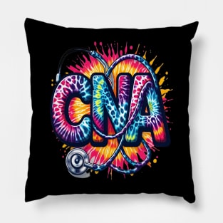 Tie Dye PCA Cute Nurse Day CNA RN Nurse Week Nursing Pillow