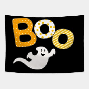 boo gost halloween funny shirt and mask Tapestry