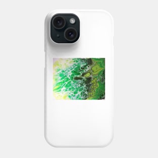 Green waves Phone Case