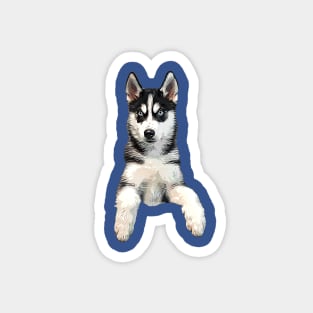 Siberian Husky Puppy Dog Magnet