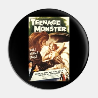 Vintage Drive-In Trash Movie Poster - Teenage Monster Pin