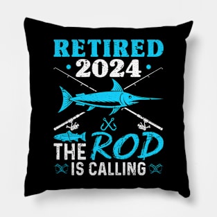 Retired 2024 Fishing Rod Retirement Fishing Pillow